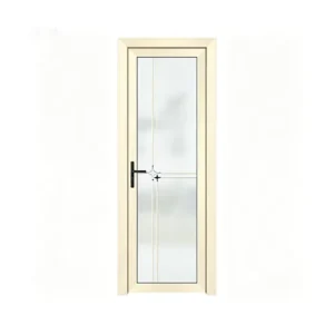 Manufacturer Aluminum Alloy Bathroom Swing Door with Frosted Tempered Glass