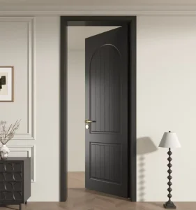 Manufacturer Custom Modern Solid Wood Interior Door for Bedroom and Dining Room