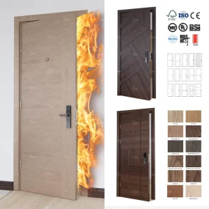 Manufacturer Custom Wood Interior Fire-Rated Hotel Door