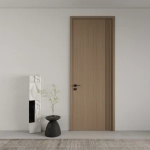 Manufacturer Customized Natural Solid Wooden Interior Door for Bedrooms, Villas, and Hotels