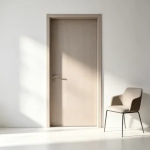 Manufacturer Direct Minimalist Water Resistant Board Interior Doors Complete Set with Windows Warranty