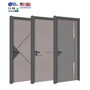 Manufacturer Eco-Friendly Interior Bedroom Solid Wood Door Modern Internal Door for Home