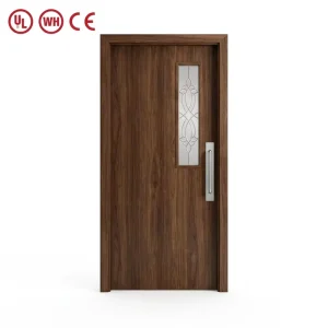Manufacturer FD30 FD60 Fire-Resistant Flame-Retardant Wooden Doors for Hotel Projects, Interior Use