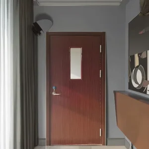 Manufacturer Modern Solid Wood Glass Interior Door Waterproof Kitchen Bathroom