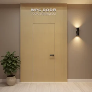 Manufacturer PVC Frameless Secret Door Water Resistant Invisible Flush Concealed Hidden Room Door
