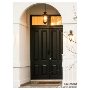 Manufacturer Wooden Frame HDF Painted Finish Filling Material Entrance Door