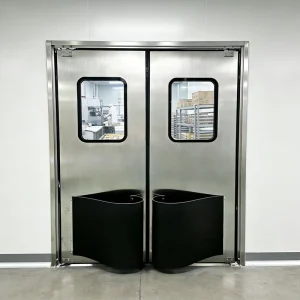 Medical Stainless Steel Hygienic Double Swing Door for Laboratory and Healthcare Facilities