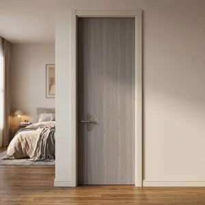 Melamine MDF HDF Wooden Interior Paint-Free Door for Office and Home
