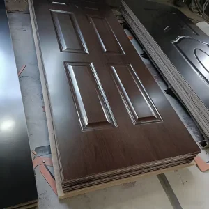 Melamine Paint-Free Molded Door Skin Panels, Customized Sizes and Styles, Density Board Fibreboard