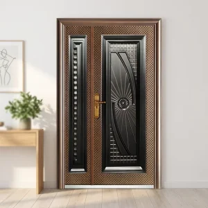 Metal Colored Front Entry Security Door