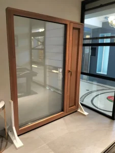 Micro-Ventilation Slim-Frame Al-Wood Composite Windows with Narrow Opening Width and Flush Frame
