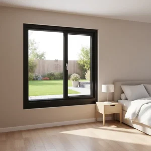 Minimalist Aluminum Casement Window Narrow Frame Floor to Ceiling Glass Window for Modern Apartment Living Room