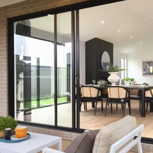 Minimalist Aluminum Door Sliding Door Glass Patio Door with Sliding Design