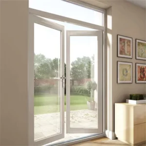 Minimalist Aluminum Swing Door with Narrow Frame for Modern Loft and Studio Apartment