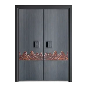 Minimalist Cast Aluminum Security Door