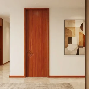 Minimalist Melamine-Coated Door Skin Durable Wear-Resistant Interior Door Panel for Commercial and Residential Use