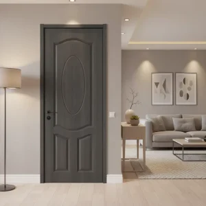 Minimalist Modern Paint-Free Solid Wood Interior Door for Apartments