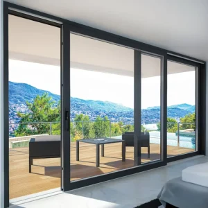 Minimalist Narrow Frame Aluminum Partition Double Glazing Tempered Glass High Light Transmission for Kitchen Bedroom Mall