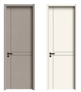 Minimalist Paint-Free Solid Wood Interior Doors with Finished Surface for Houses, Apartments, Offices and Commercial Use