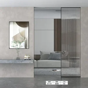 Minimalist Slim Frame Aluminum Sliding Door Panoramic View Narrow Frame Glass Patio Door Modern House Design