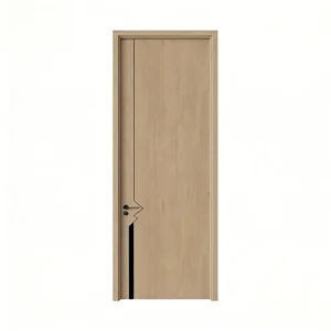 Minimalist Solid Wood Interior Door Customized Size for Home Hotel Apartment