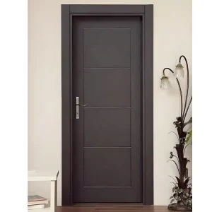 Minimalist Solid Wood Interior Door with Baked Paint Morte and Tenon Structure