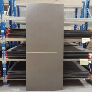 Minimalist Solid Wood MDF Wooden Door PVC Panel Mould Composite Door