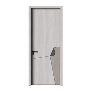 Minimalist Solid Wood Waterproof Soundproof Interior Door for Apartment, Hotel, Bedroom, Living Room, and Supermarket