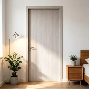 Minimalist Villa Fireproof Solid Wood Entry Door Soundproof Waterproof Customized Exterior Door