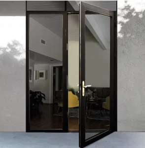 Minimalist Water-Resistant Aluminum Alloy Swing Door for Bathrooms, Kitchens, Living Rooms, Bedrooms, Apartments, and Hotels