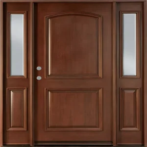 Minimalist White Painted Solid Wood Interior Door with Smooth Surface for Apartment