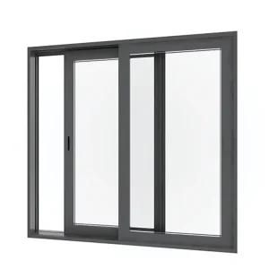 Modern Aluminium Alloy Horizontal Sliding Windows with Stainless Steel Screen Soundproof Design for Living Room