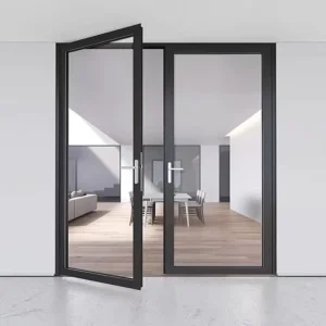 Modern Aluminium Alloy Swing Door for Residential Exterior Entry Courtyard and Villa Use Windproof