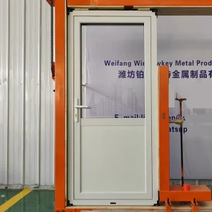 Modern Aluminium Swing Door with Soundproofing and Thermal Break for Villa and House Exterior Entryways