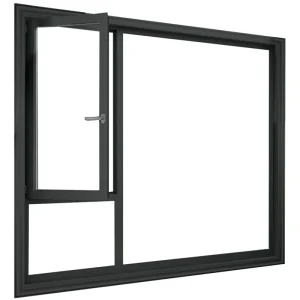 Modern Aluminium Tilt Turn Windows Narrow Frame Swing Open Design Direct for North America
