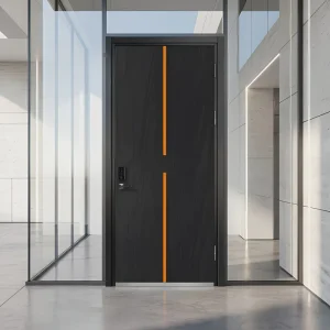 Modern Aluminum Alloy Anti-Theft Entrance Door for Residential Villas, Exterior Entry Door