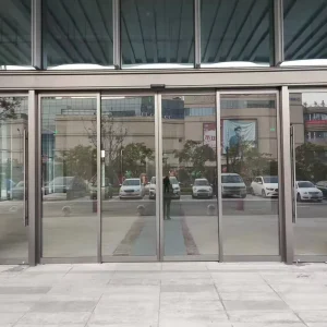 Modern Aluminum Alloy Automatic Sliding Door with Motion Sensor for Commercial Building Entrance Real Estate Project