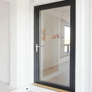 Modern Aluminum Alloy Double Glass Casement Doors with Thermal and Noise Insulation