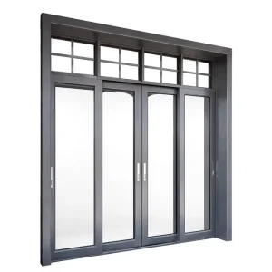 Modern Aluminum Alloy Glass Sliding Door Slim Frame Sound Insulation Multi-Panels Indoor Partition Anti Theft Finished Kitchen