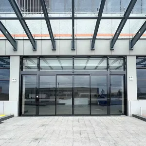 Modern Aluminum Alloy Glass Storefront Door for Commercial Shopping Mall Entrance