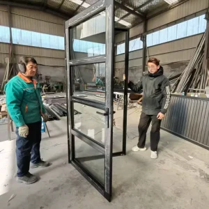 Modern Aluminum Alloy Main Entrance Swing Door with Finished Surface for Residences, Hotels, and Apartments