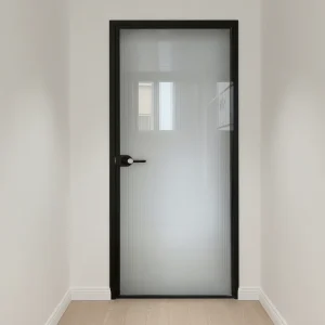 Modern Aluminum Alloy Swing Door for Bedrooms and Bathrooms, Rustproof, Deformation-Resistant