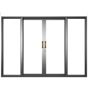 Modern Aluminum Alloy Waterproof Glass Sliding Door Push-Pull Opening for Hotel Apartment Villa