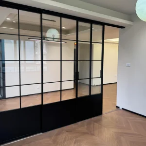 Modern Aluminum French Swing Doors Interior Room Divider for Living Room Bedroom Kitchen Bathroom