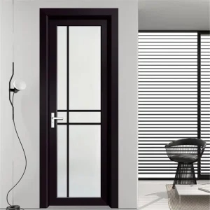 Modern Aluminum Glass Swing Casement Door for Bathroom