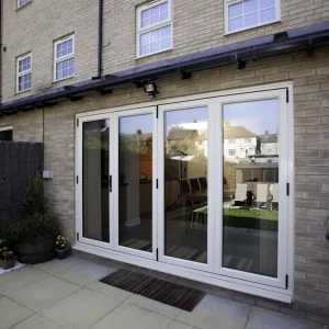 Modern Aluminum Indoor Balcony Sliding Bi-Fold Glass Door for Villas