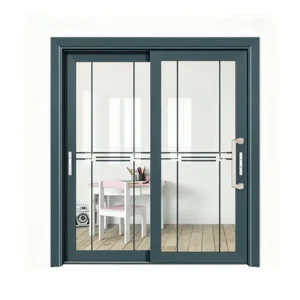 Modern Aluminum Sliding Glass Door Soundproof Fire Rated for Villa Kitchen Balcony Partition