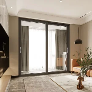 Modern Aluminum Sliding Glass Door for Bathroom Bedroom Outdoor and Apartment Use