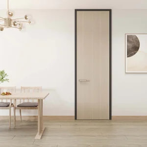 Modern Aluminum-Wood Interior Doors for Bedroom with Finished Surface for Exterior Use