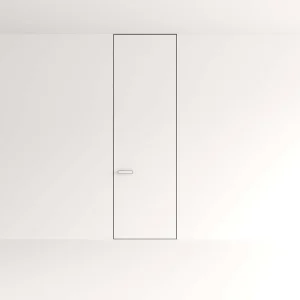 Modern Aluminum Wooden Flush Frameless Interior Bedroom Door Invisible with Hidden Frame Finished Surface Windproof
